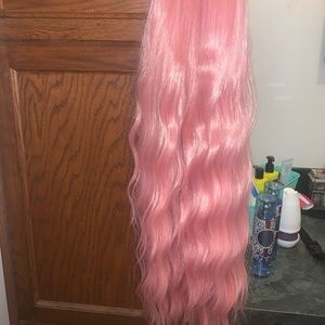 Long natural curly wig